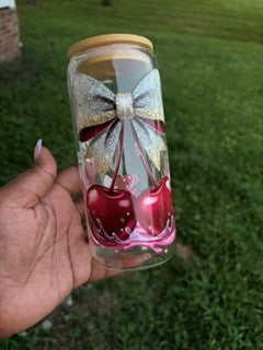 Cherry Blossom Glass Cup